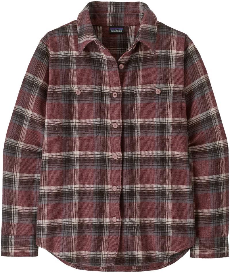 Fjord Flannel Shirt - Womens - cozy cabin / berry fig 1