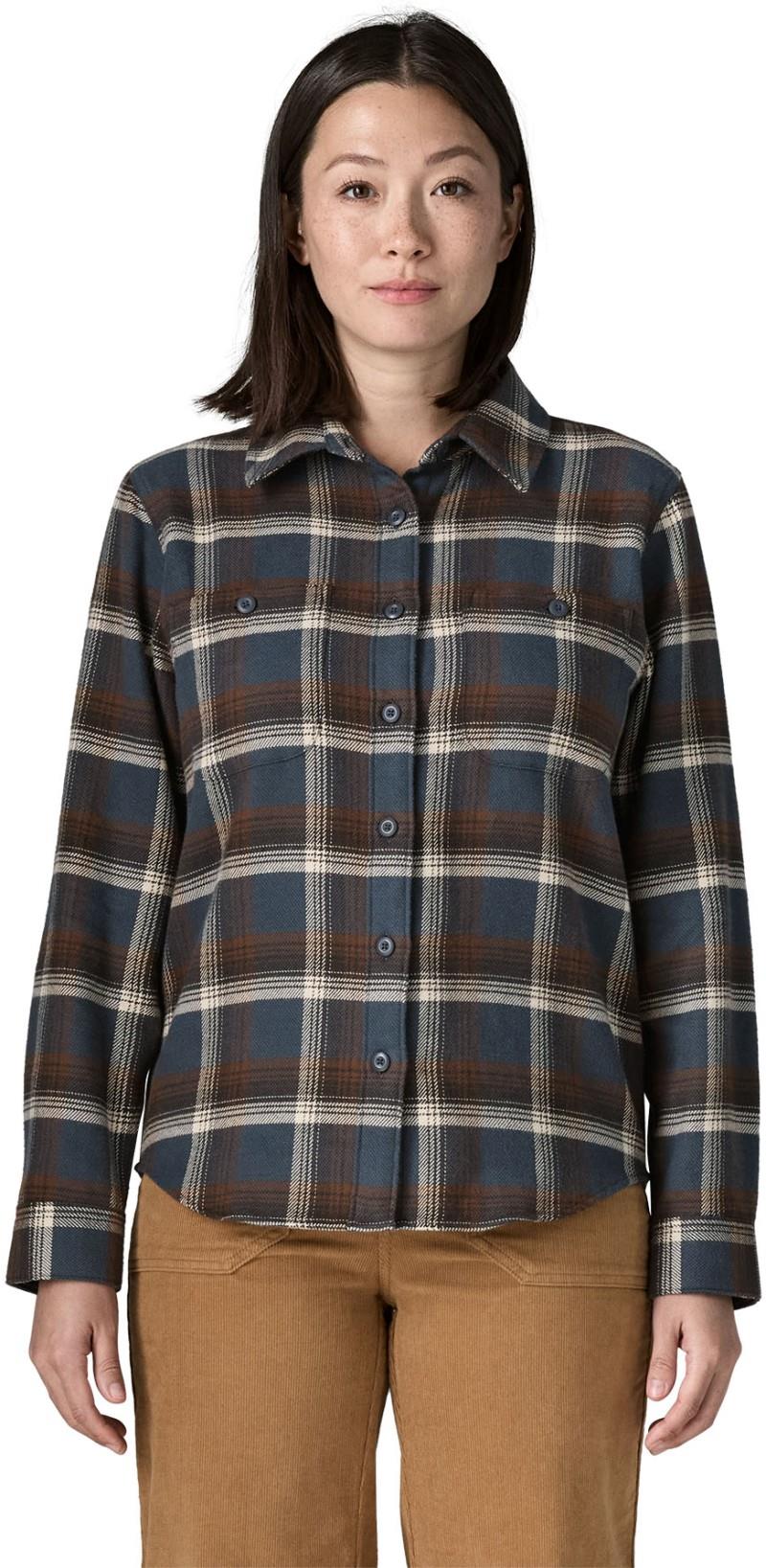 Fjord Flannel Shirt - Womens - cozy cabin / smolder blue 1