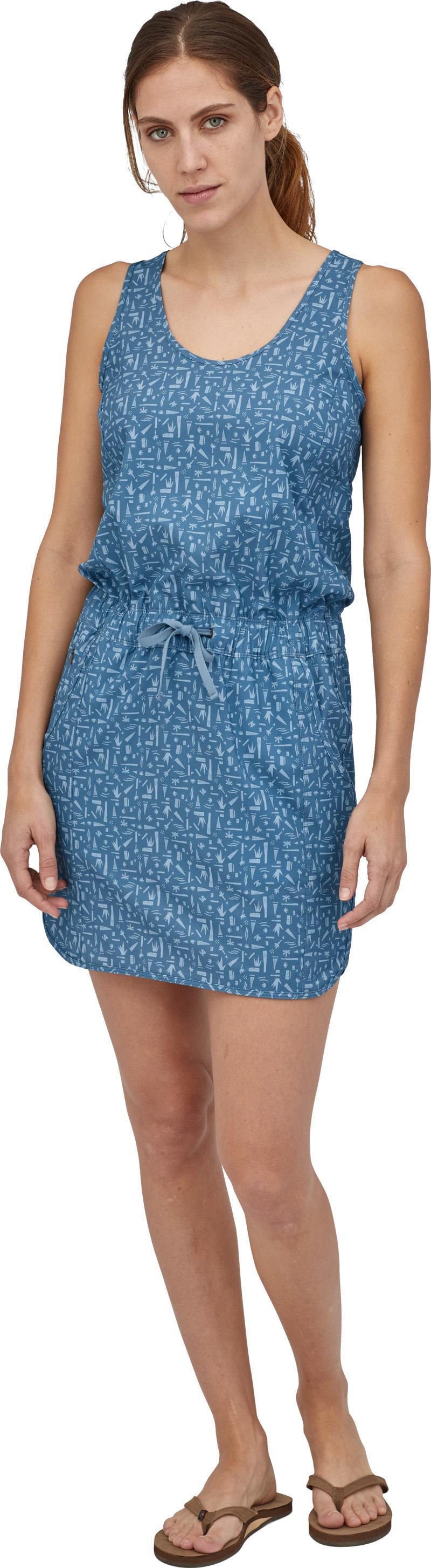Fleetwith Dress - swamp stamp / pigeon blue 1