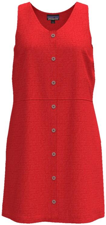 Garden Island Dress - Womens - whole weave / atlas red 1