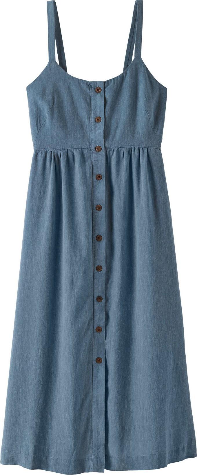 Garden Island Dress - whole weave / still blue 1