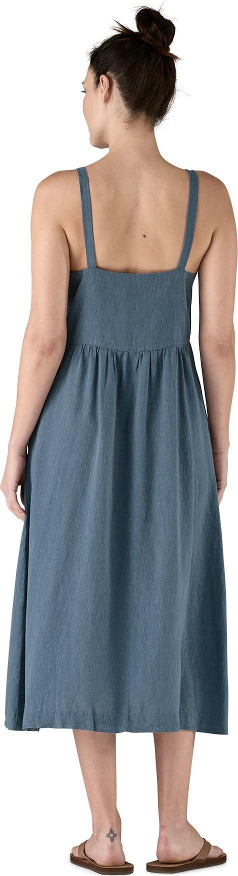 Garden Island Dress - whole weave / still blue 1