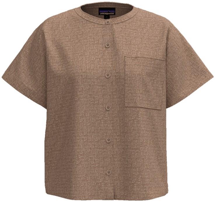 Garden Island Shirt - Womens - whole weave / fossil brown 1