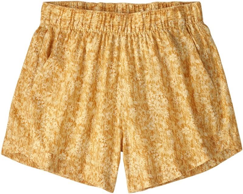 Garden Island Shorts, 3.5" Inseam - Womens - wildflower pastel / beeswax tan 1