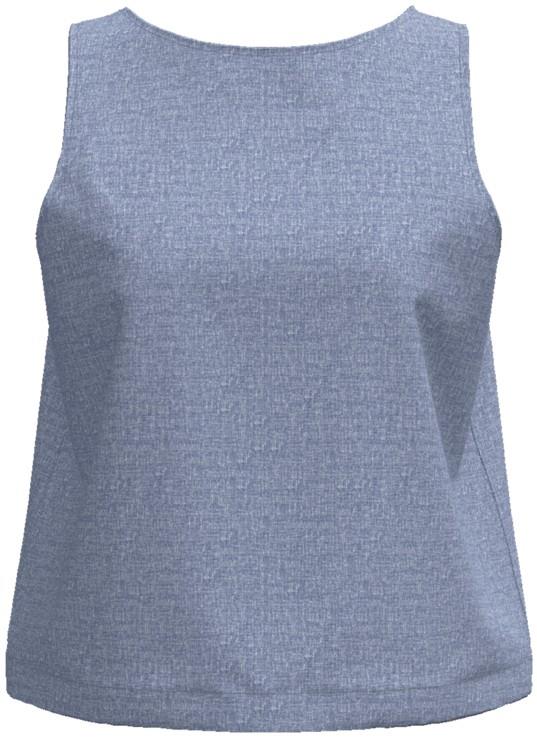 Garden Island Tank - Womens - whole weave / ghost blue 1