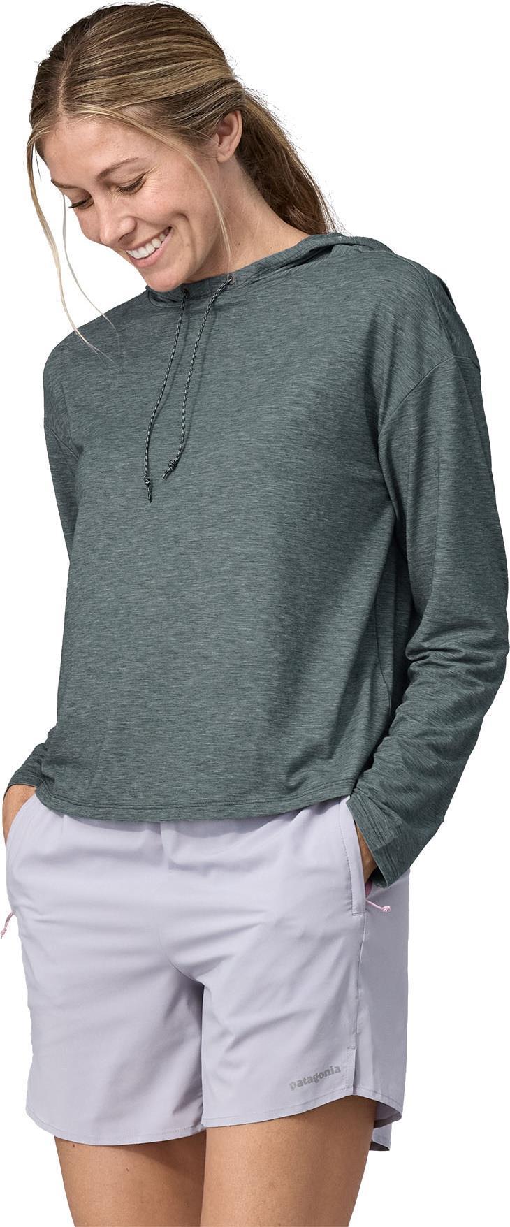 Glorya Hooded LS Top - Womens - Nouveau Green 2