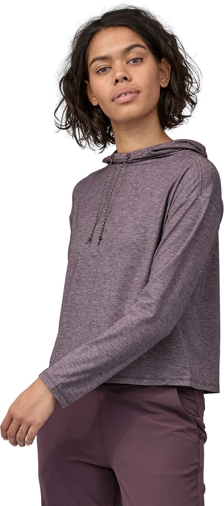 Glorya Hooded LS Top - Womens - Obsidian Plum 2