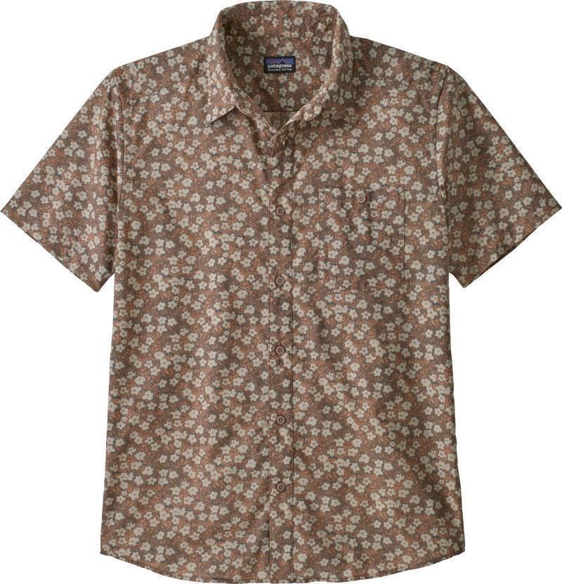 Go To SS Shirt - Mens - floral moss / stingray mauve 1