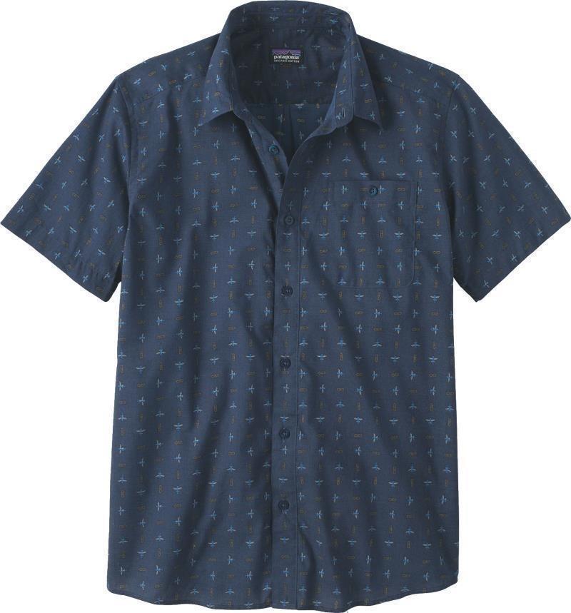 Go To SS Shirt - Mens - flying climb / tidepool blue 1