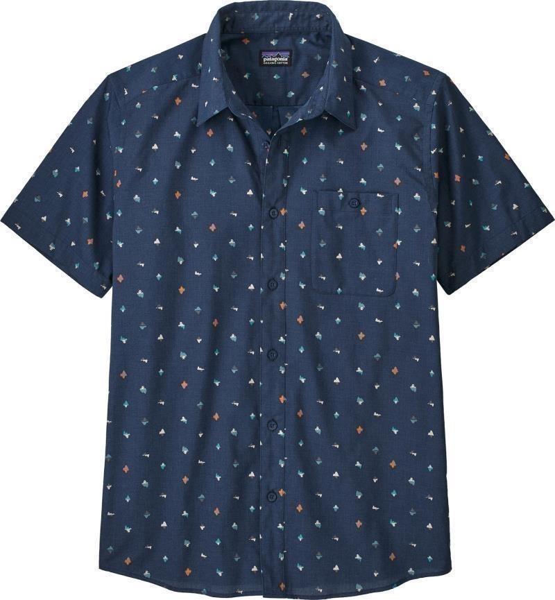 Go To SS Shirt - Mens - glasspine micro / stone blue 1