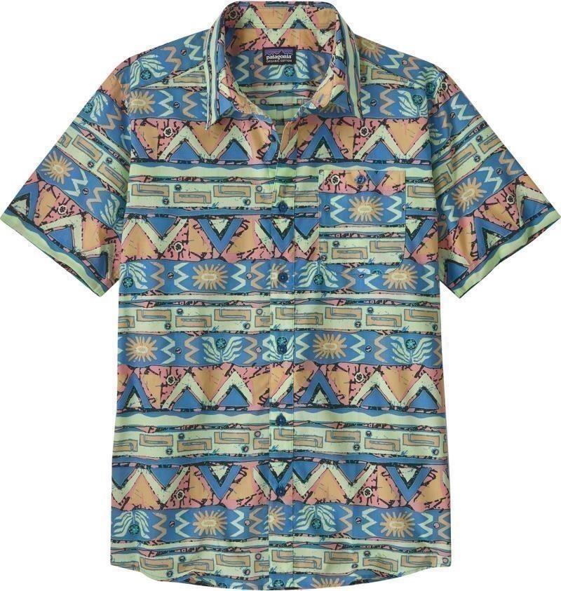 Go To SS Shirt - Mens - high hopes geo / salamander green 1