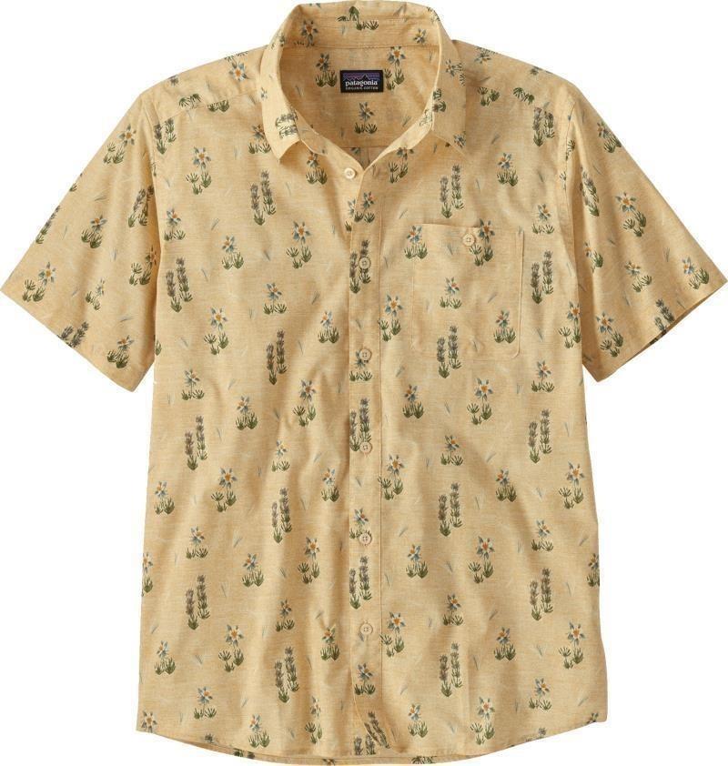 Go To SS Shirt - Mens - lupine trail / beeswax tan 1