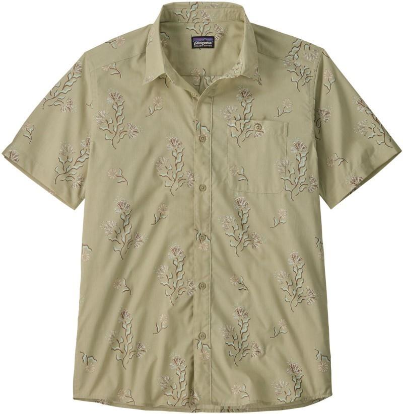 Go To SS Shirt - Mens - ocean blooms / weathered stone 1