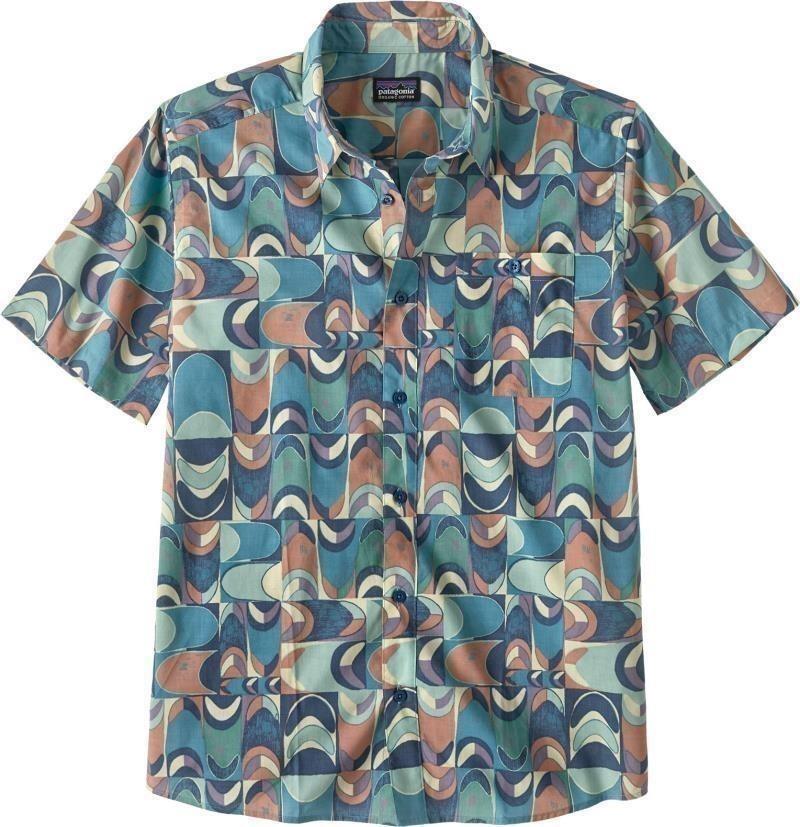 Go To SS Shirt - Mens - swallowtail geo / still blue 1