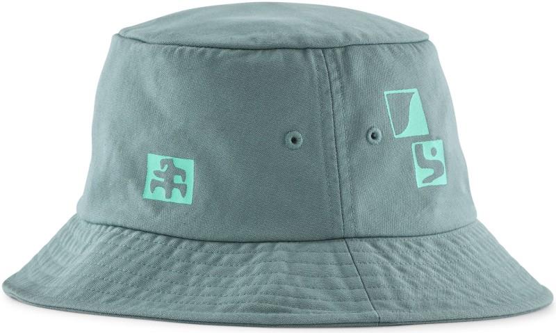 Graphic Bucket Hat - mother rays / blue sage 1
