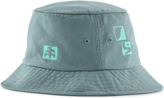 Graphic Bucket Hat - mother rays / blue sage 1