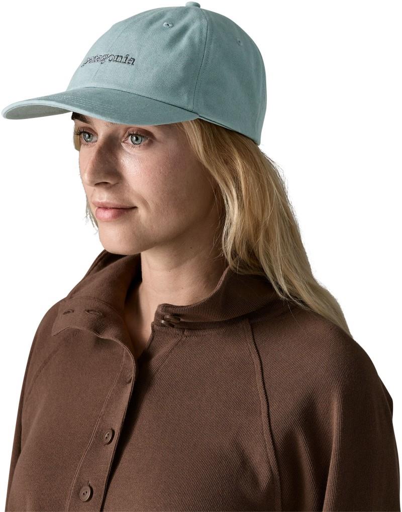Graphic Trad Cap - text logo / blue sage 1
