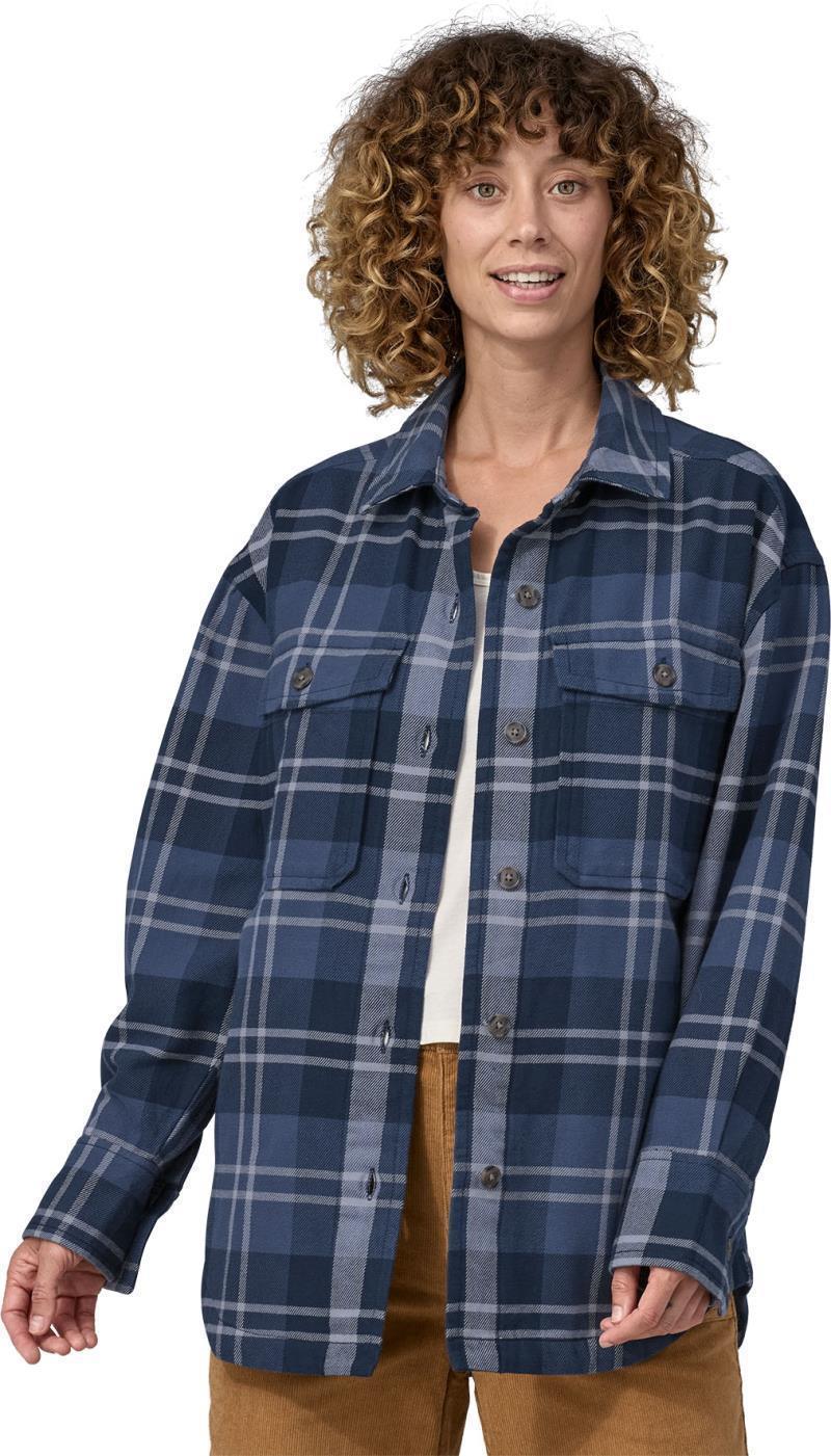 Heavyweight Fjord Flannel Overshirt - Womens - Bristlecone / New Navy 2