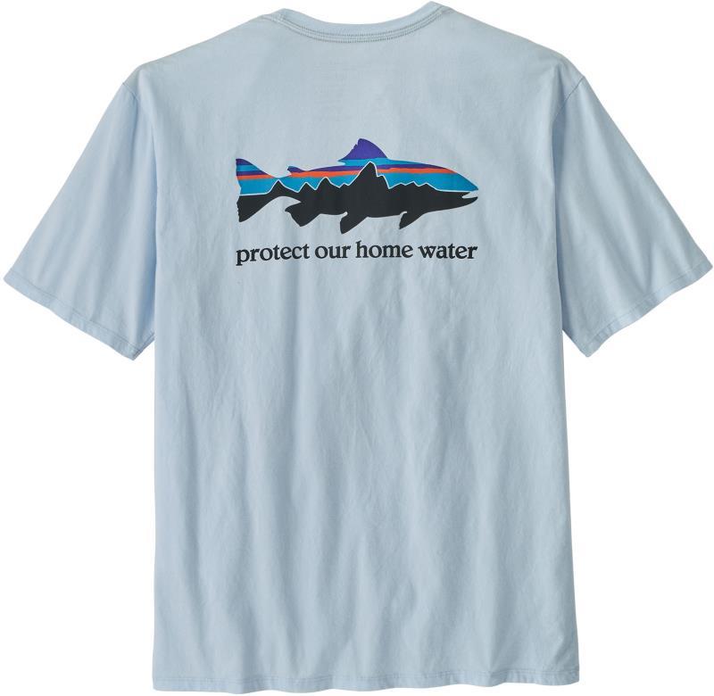 Home Water Trout Organic T-Shirt - Mens - Chilled Blue 2