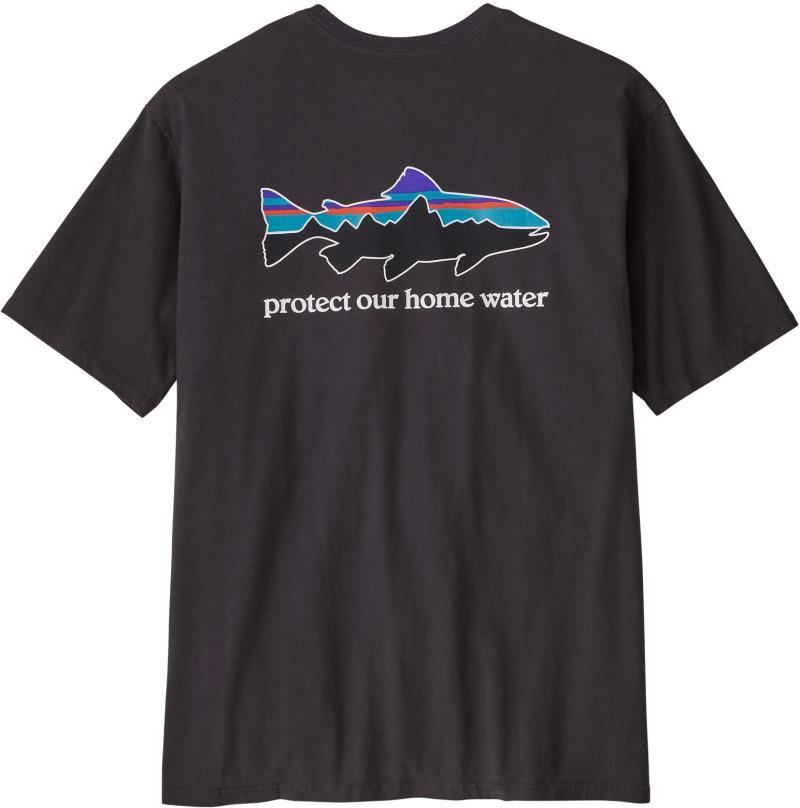 Home Water Trout Organic T-Shirt - Mens - Ink Black 3