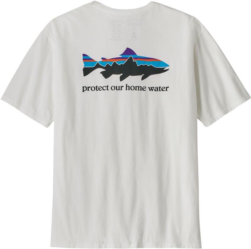 Home Water Trout Organic T-Shirt - Mens - White 3