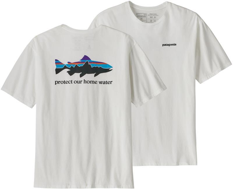 Home Water Trout Organic T-Shirt - Mens - white 1