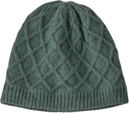 Honeycomb Knit Beanie - Womens - hemlock green 1
