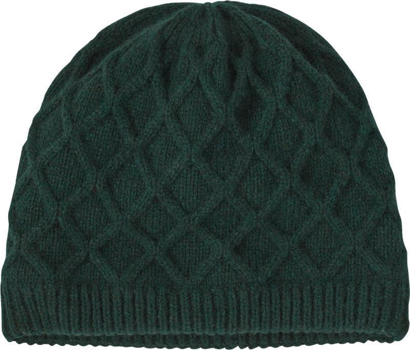 Honeycomb Knit Beanie - Womens - northern green 1