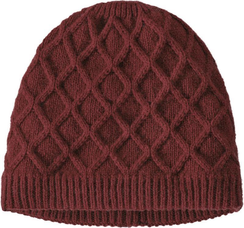 Honeycomb Knit Beanie - Womens - roamer red 1