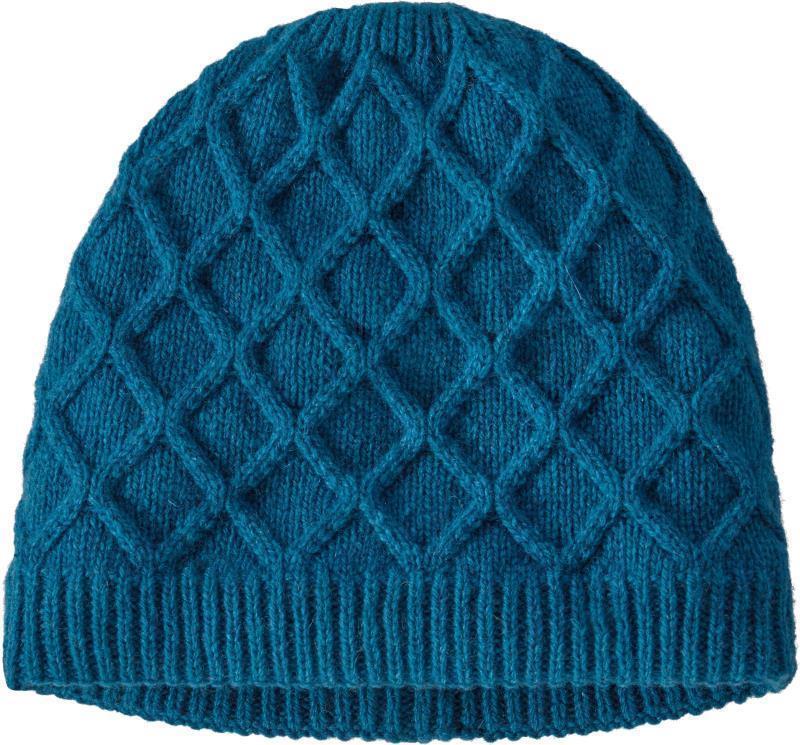 Honeycomb Knit Beanie - Womens - steller blue 1