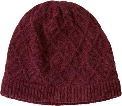 Honeycomb Knit Beanie - Womens - wax red 1