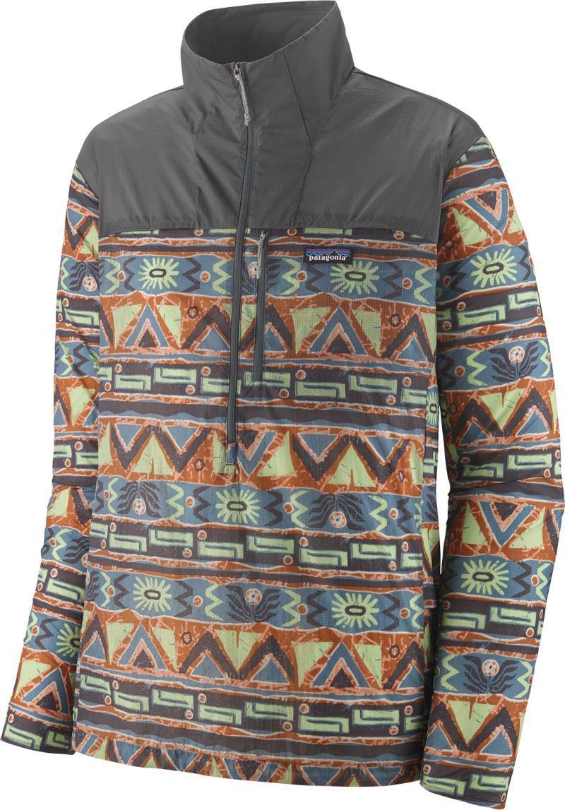 Houdini Stash 1/2 Zip Pullover - Mens - high hopes geo / forge grey 1