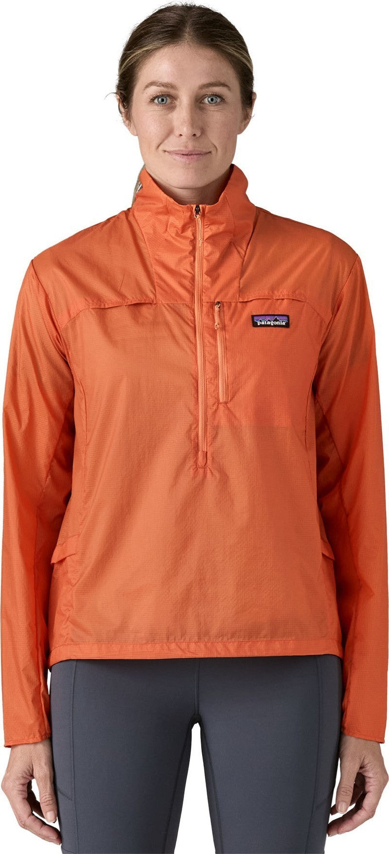 Houdini Stash 1/2 Zip Pullover - Womens - rock melon 1