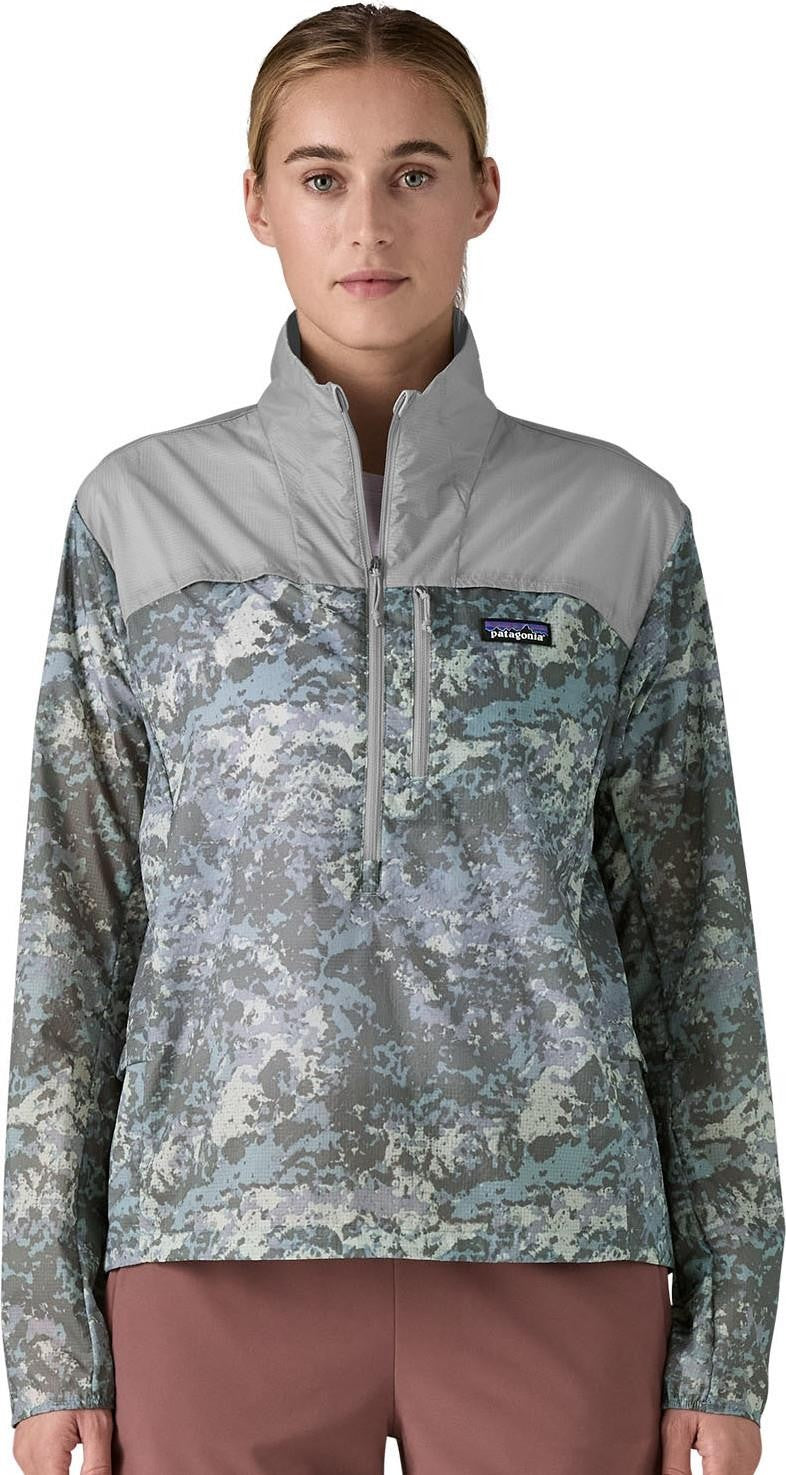 Houdini Stash 1/2 Zip Pullover - Womens - rock wash / thermal blue w/salt grey 1