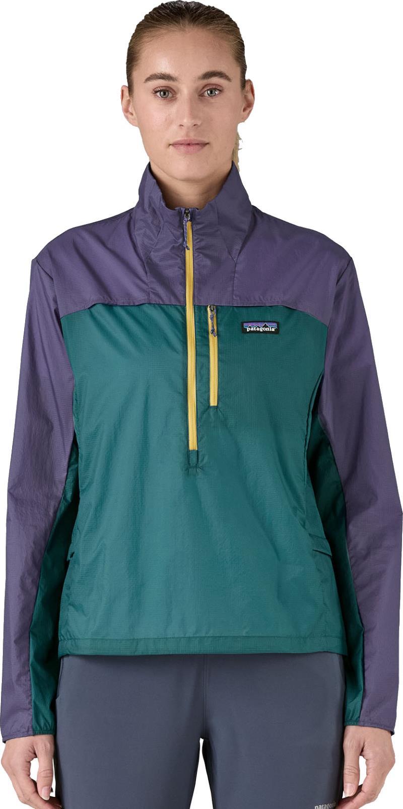 Houdini Stash 1/2 Zip Pullover - Womens - wetland blue w/solstice purple 1