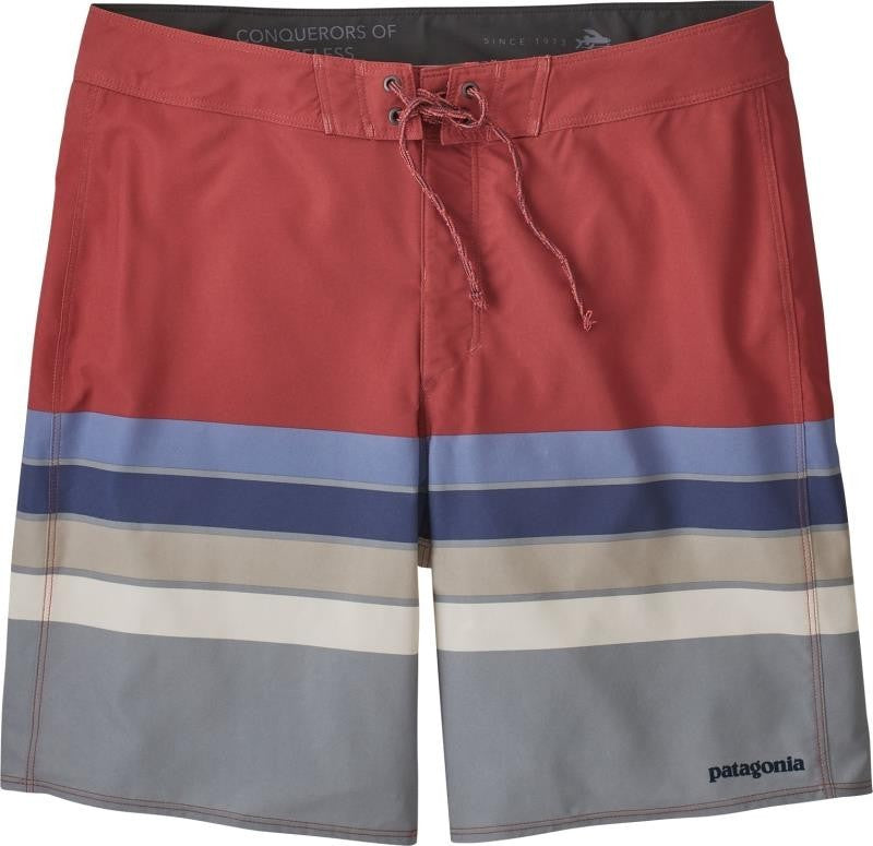 Hydropeak Boardshorts, 18" Inseam - Mens - santa cruz stripe / sumac red 1