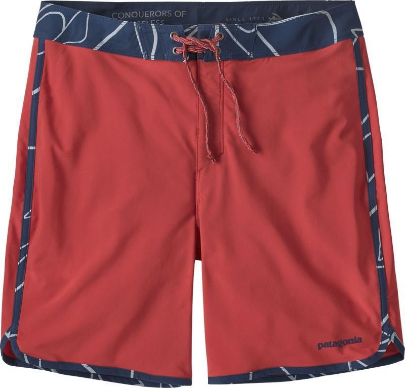 Hydropeak Scallop Boardshorts, 18" Inseam - Mens - sumac red w/wildlands hz 1