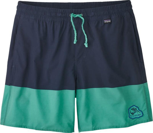 Hydropeak Volley Shorts, 16" Inseam - Mens - Defend our Oceans / Santa Cruz Block Tidepool Blue 1