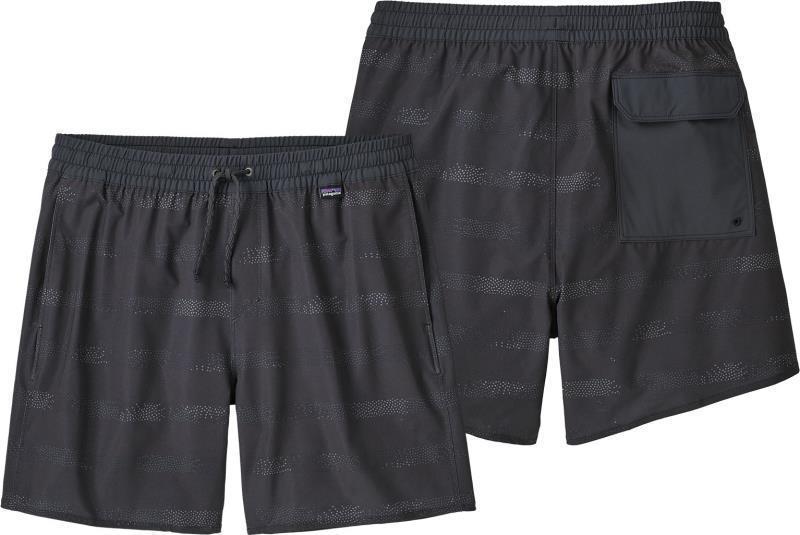 Hydropeak Volley Shorts, 16" Inseam - Mens - marine fog stripe / ink black 1