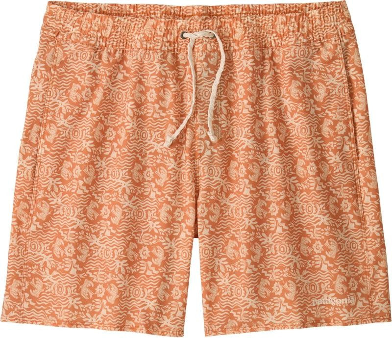 Hydropeak Volley Shorts, 16" Outseam - Mens - mountain breeze / sunset orange 1