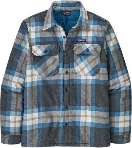 Insulated Organic Cotton Midweight Fjord Flannel Shirt - Mens - Forestry / Ink Black 1