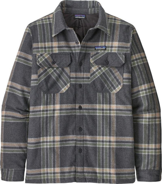 Insulated Organic Cotton Midweight Fjord Flannel Shirt - Mens - Growlers Plaid / Ink Black 1