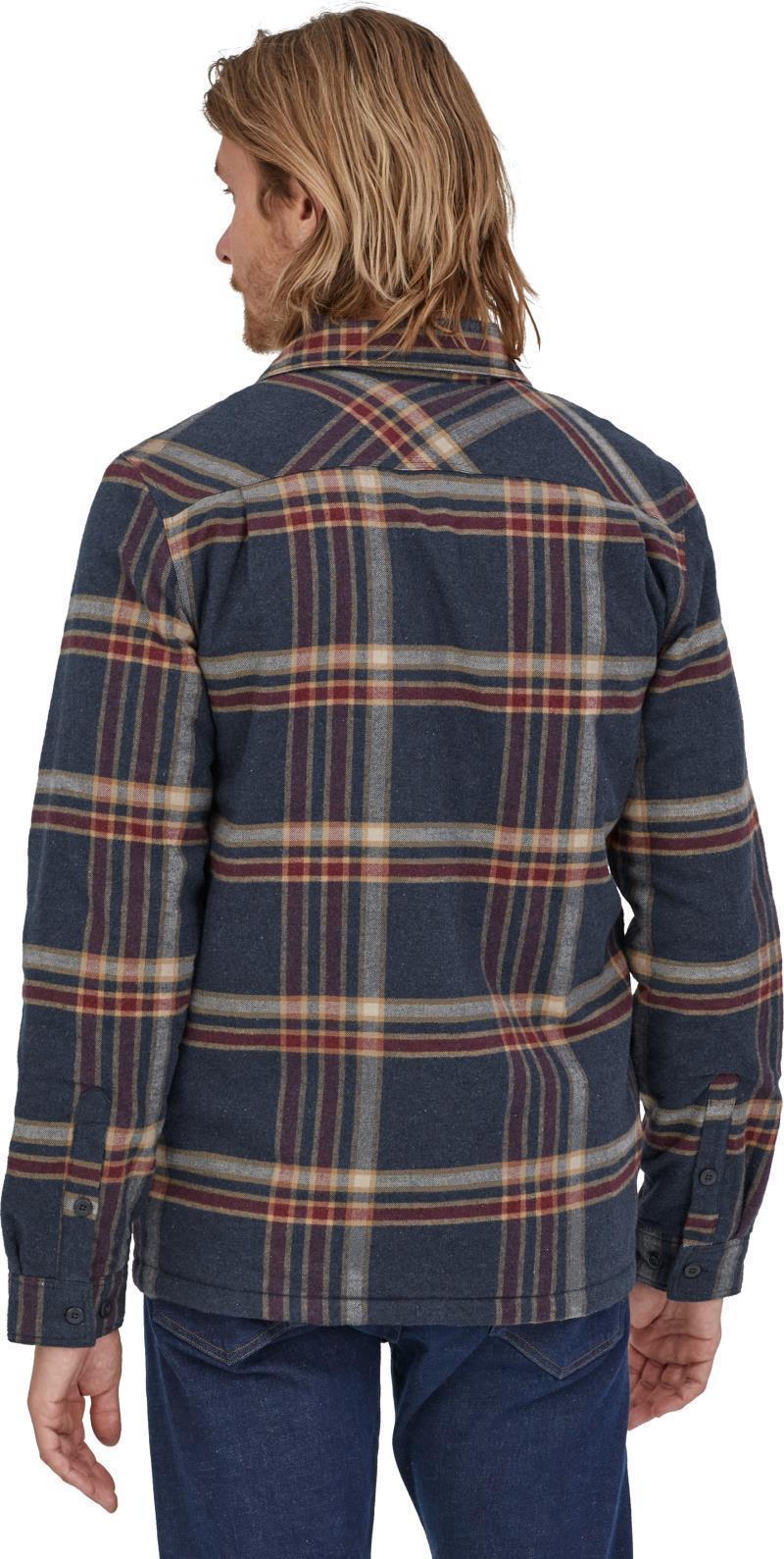 Insulated Organic Cotton Midweight Fjord Flannel Shirt - Mens - Growlers Plaid / Smolder Blue 4