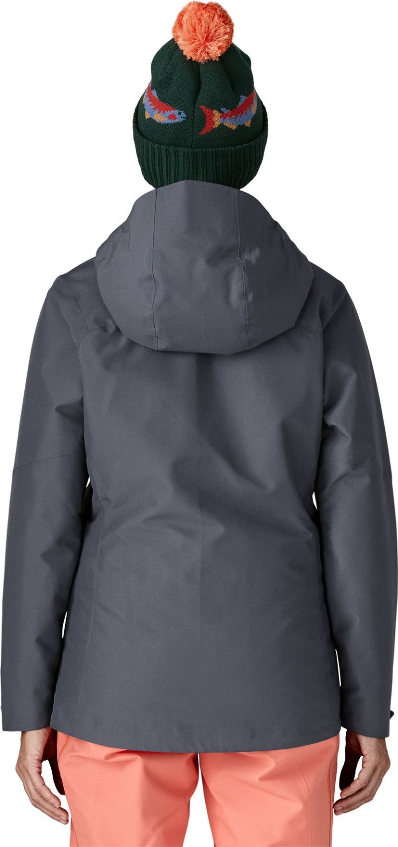 Insulated Powder Town Jacket - Womens - smolder blue w/orange peel 1