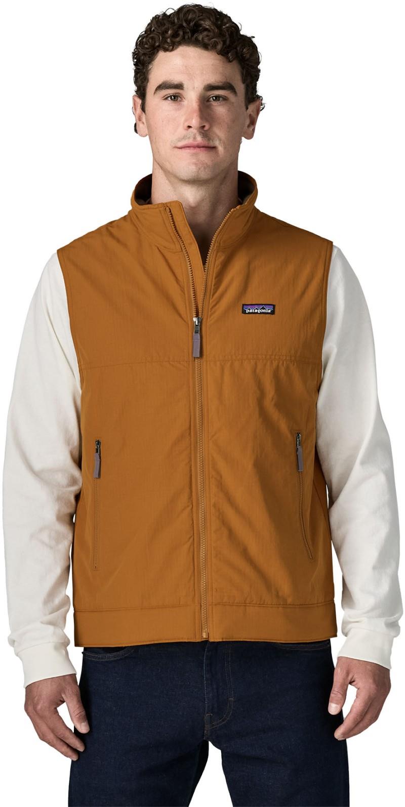 Isthmus Lined Vest - Mens - cinnamon brown 1