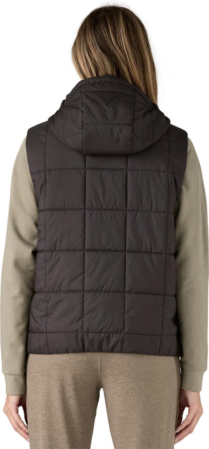 Light Gust Hooded Vest - Womens - black 1