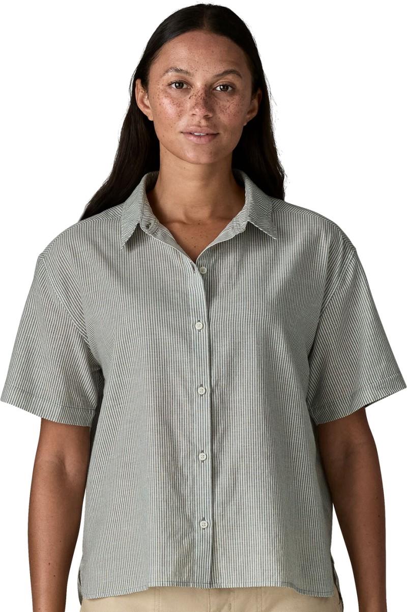Lightweight A/C Shirt - Womens - solstice stripe / smolder blue 1
