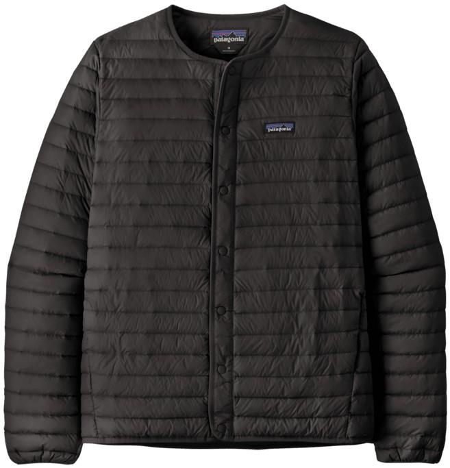 Lightweight Down Sweater Cardigan - Mens - black 1