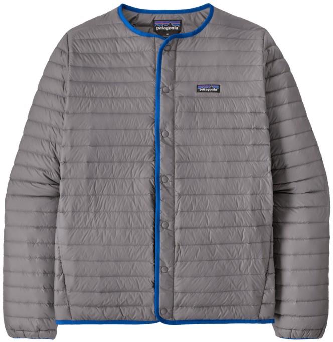 Lightweight Down Sweater Cardigan - Mens - noble grey 1