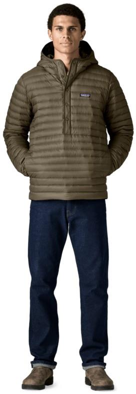 Lightweight Down Sweater Pullover - Mens - basin green 1
